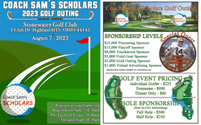 Join Us for the 2023 Coach Sam’s Golf Outing!